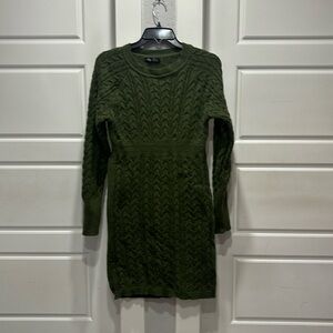 Hunter green thick winter dress